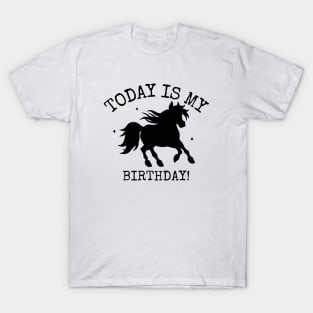 Today Is My Birthday Horse T-Shirt